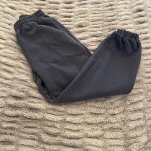 Comfrt Minimalist Jogger Sweatpants Gray Fleece Size L